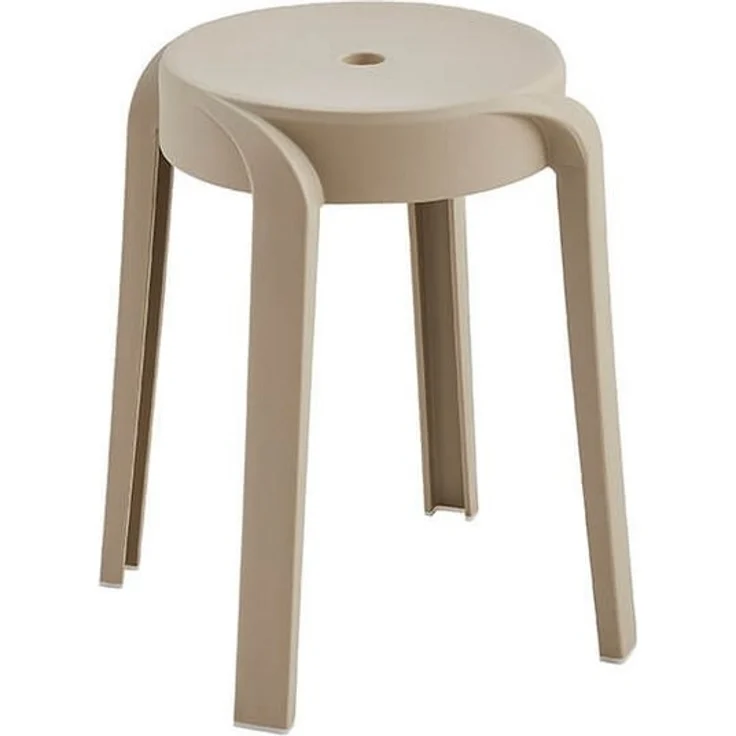 HOME DELUXE Hocker stapelbar NIVO – Beige, 10er Set – Bild 5