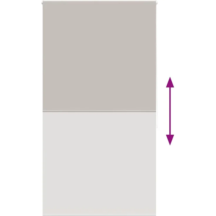 vidaXL Duschrollo 130x240 cm Stoffbreite 126 cm 4014872 – Bild 5