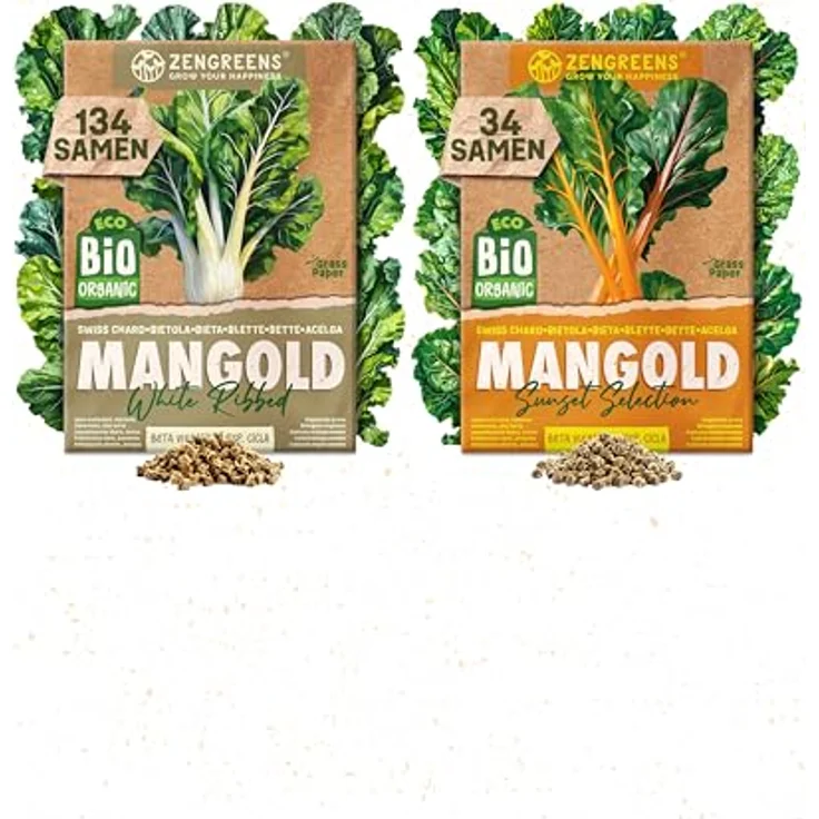 ZenGreens® - Bio Mangoldsamen im 6er Set - 6 Mangold Samen für den einfachen Anbau im Garten, Balkon oder Hochbeet - Pflanzensamen - Saatgut – Bild 14