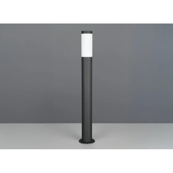2er Set moderne LED Pollerleuchten aus Edelstahl in Schwarz, Höhe 80cm – Bild 6