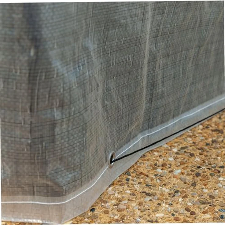 WERKA PRO Tischhülle 250x150x80cm, robuste Schutzabdeckung aus Polyethylen mit UV-Behandlung und Kordelzug – Bild 2