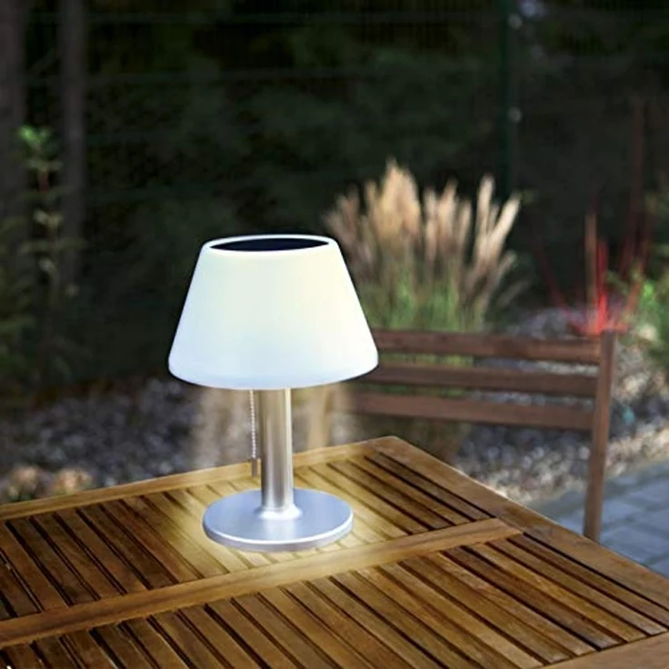 EASYmaxx LED Tischleuchte, In- & Outdoor Edelstahl – Bild 2