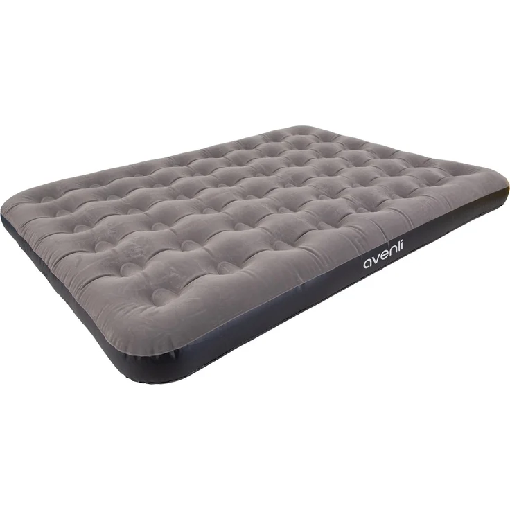 Avenli Luftmatratze Camping CloudCoil grau 203x152x22cm – Bild 1