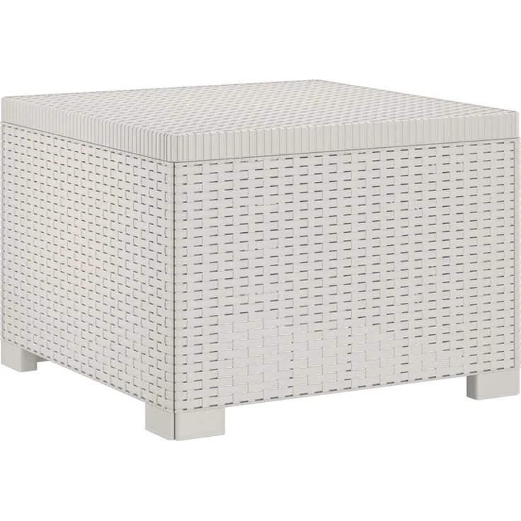 vidaXL 5-Sitzer Gartensofa mit Kissen Rattan-Look PP Weiß 3443914 – Bild 6