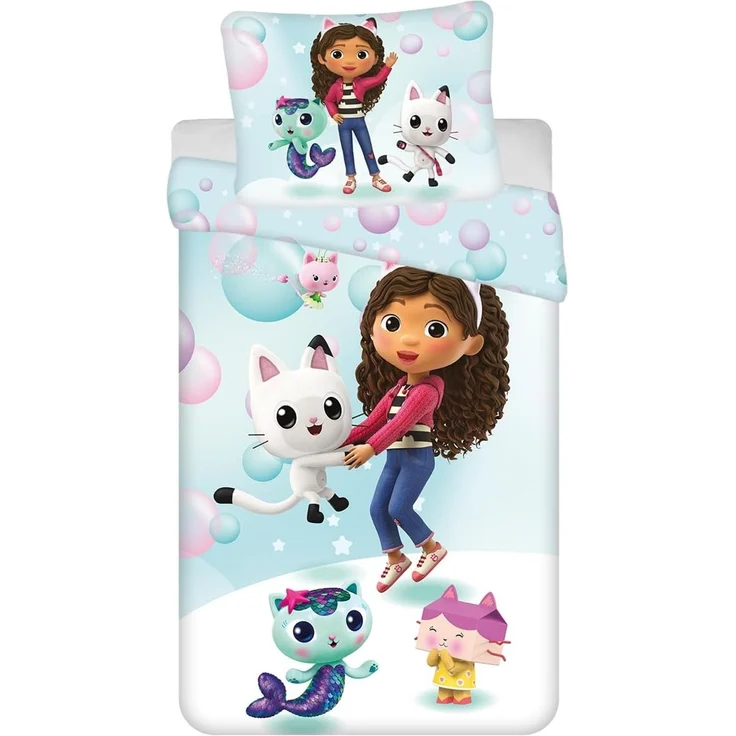 Gabby's Dollhouse Kinderbettwäsche Kuschelige Bettwäsche Polyester, 140x200 cm & 70x90 cm – Bild 1