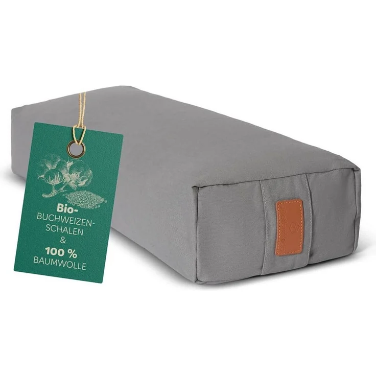 #DoYourYoga Yogakissen Yoga Bolster Paravati, gefüllt mit Bio-Buchweizenschalen,Yogakissen 67x22x13cm – Bild 5