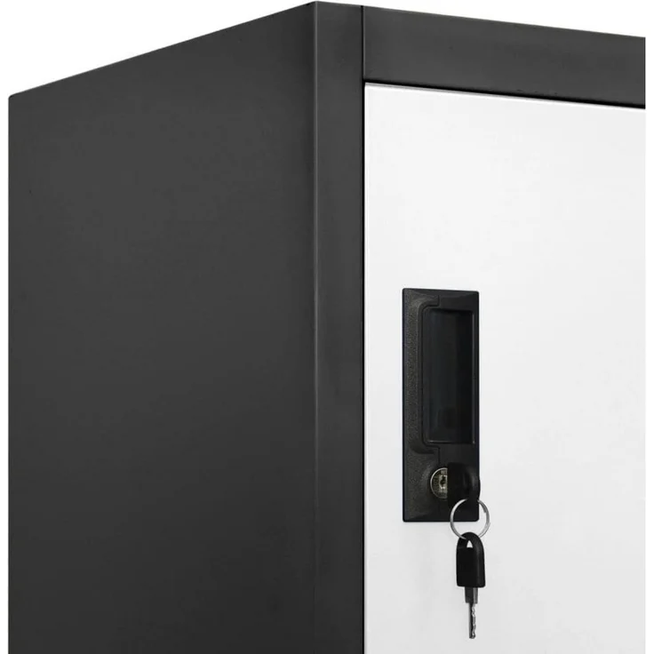vidaXL Schließfach Metallschrank Lagerschrank Aktenschrank Spind 90 x 45 x 180 cm – Bild 7