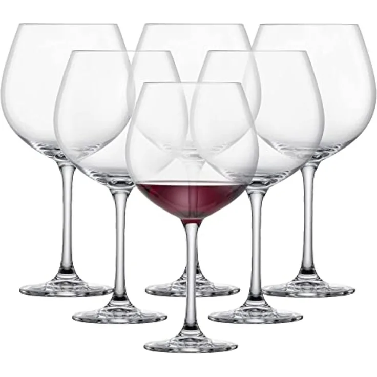 Schott Zwiesel BURGUNDER CLASSICO 140 Rotweinglas, Glas, transparent, 37. 4x25. 3x24. 5 cm, 6-Einheiten