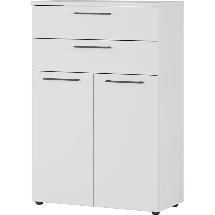 Aktenschrank Arlington, ideal für Home Office, in Lichtgrau, mit Schubladen, 80 x 120 x 40 cm (BxHxT)