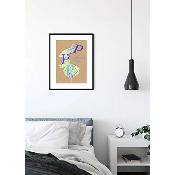 Komar Wandbild ABC Animal P, Poster für Kinderzimmer, 40 x 50 cm, fotorealistischer Druck auf Premium-Fotopapier, mit seidenmatter Oberfläche, ohne Rahmen – Bild 3