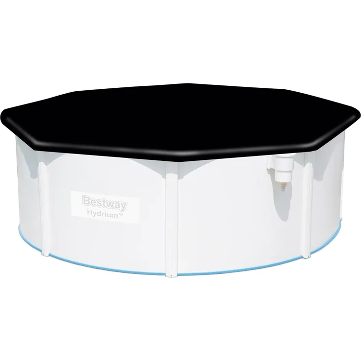 PVC-Abdeckplane Ø 401 cm, schwarz, rund