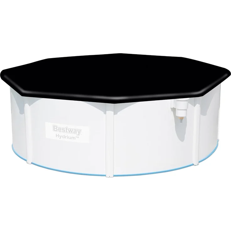 PVC-Abdeckplane Ø 401 cm, schwarz, rund – Bild 1