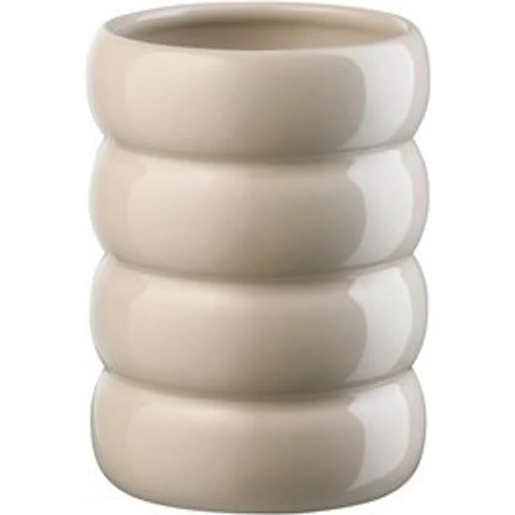 ASA SELECTION Tischvase Vase LOOPY, Beige, Ø 10 x H 16 cm, (1 St), Steingut – Bild 4
