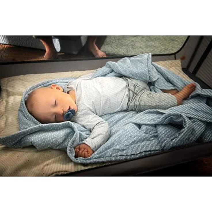 Hauck Essential Reisebett Sleep N Play Go Plus Beige, 100% Polyester, max. 15 kg – Bild 3