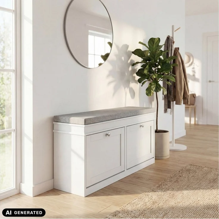 hjh LIVING Schuhschrank Estha 11 Kommode H/B/T: 52.0 x 104.0 x 24.0 cm Estha 11 – Bild 4