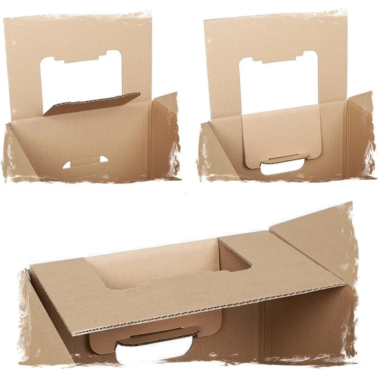 KK Verpackungen Aufbewahrungsbox (Spar-Set, 25 St, 25er-Set), Bücherkartons Umzugskartons Ordnerkartons Braun – Bild 3
