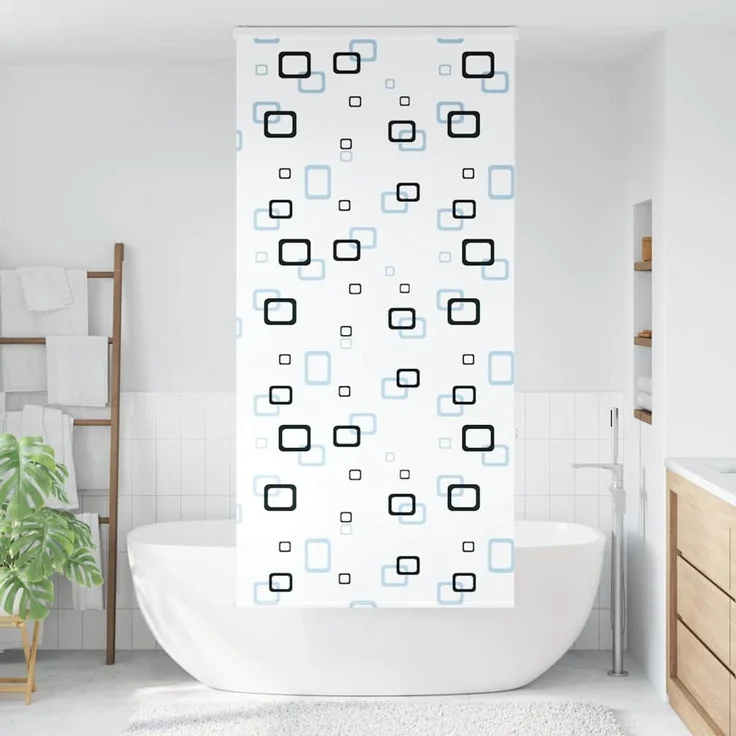 vidaXL Duschrollo mit Kassette 100x240 cm Stoffbreite 96 cm 4014946 – Bild 2