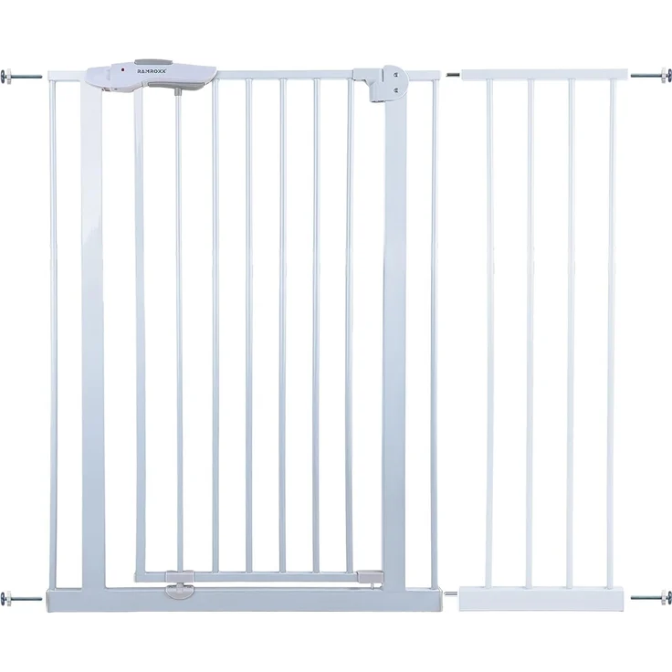 Absperrgitter Treppenschutzgitter weiß für 105-135cm Durchgang 110cm Hoch – Bild 2