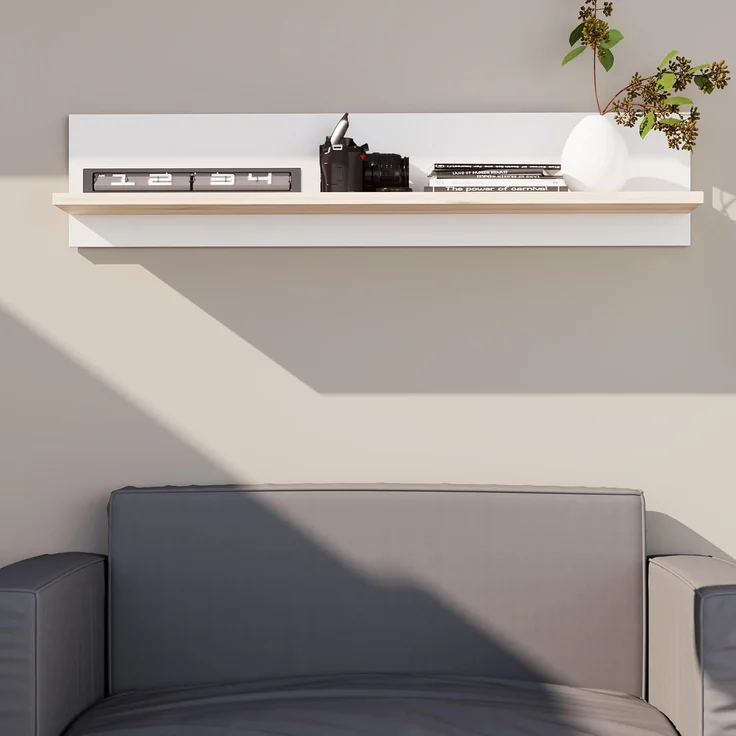 FORTE Wandboard Vankka Regal Wandmontage, Wandregal, zweifarbiges Dekor, einfache Montage – Bild 7