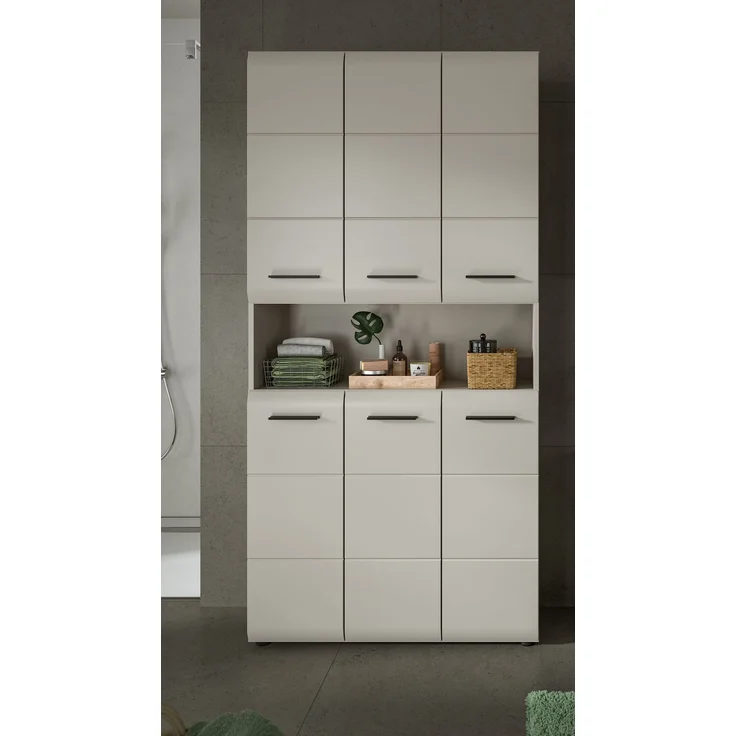 Ice Badschrank hoch in Kaschmir Nachbildung matt – Bild 6