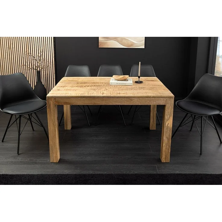 riess-ambiente Esstisch PURE 120-200cm natur - Mangoholz, ausziehbar, massiv, robust, Unikat (Einzelartikel, 1-St), verlängerbarer Wohnzimmertisch für 8+ Personen - ideal für Essbereich – Bild 4