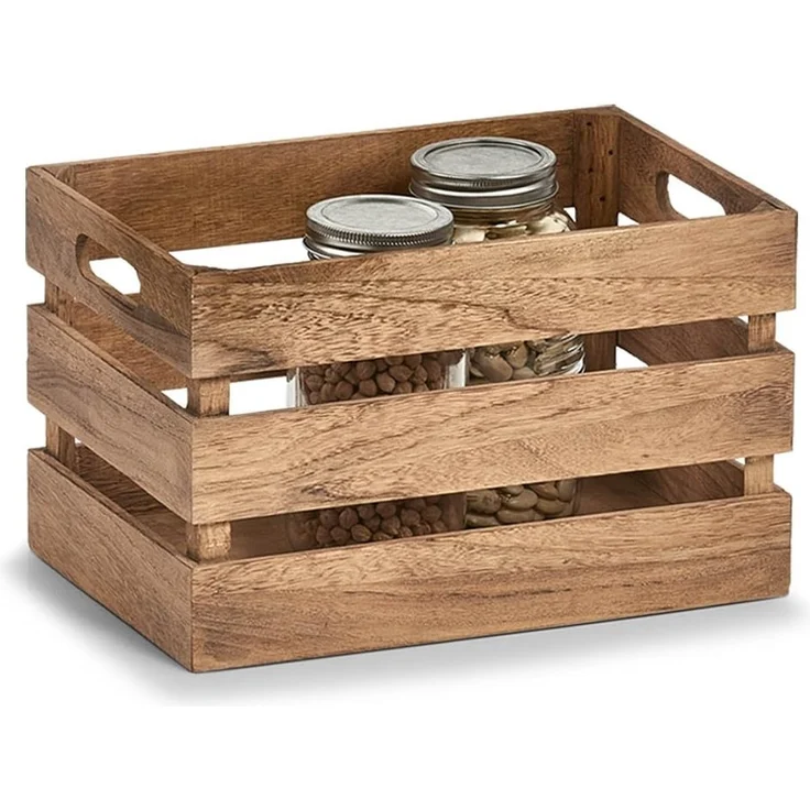 Zeller 15165 Aufbewahrungs-Kiste Vintage, Holz Kiste, Holz, Natur, ca. 31 x 21 x 19 cm – Bild 2