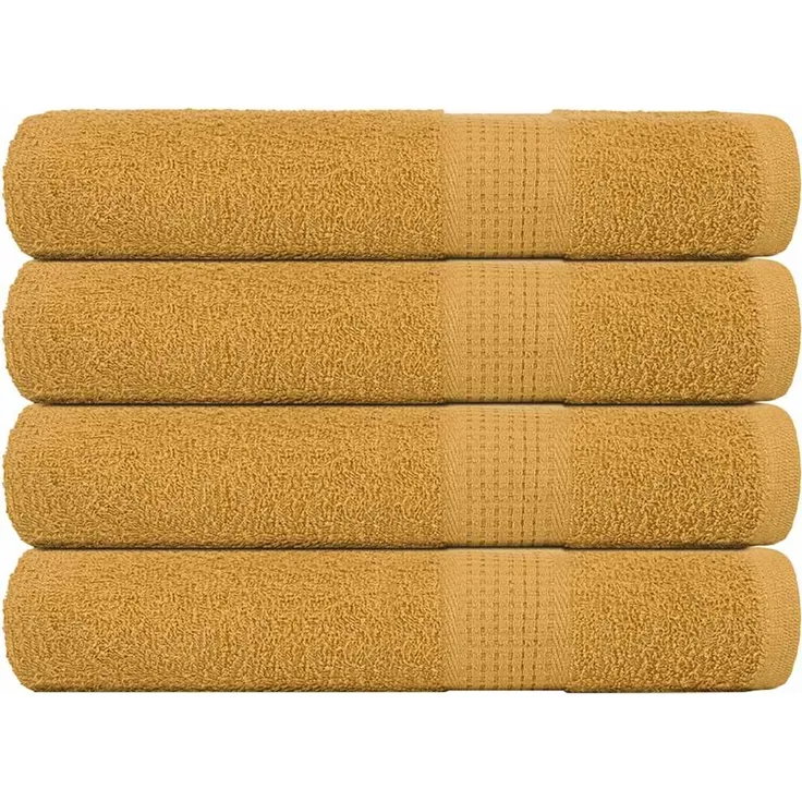 vidaXL Saunatücher FROGN 4 Stk. Gold 80x200 cm 360 g/m² 136816