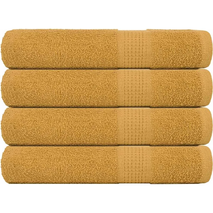 vidaXL Saunatücher FROGN 4 Stk. Gold 80x200 cm 360 g/m² 136816 – Bild 1
