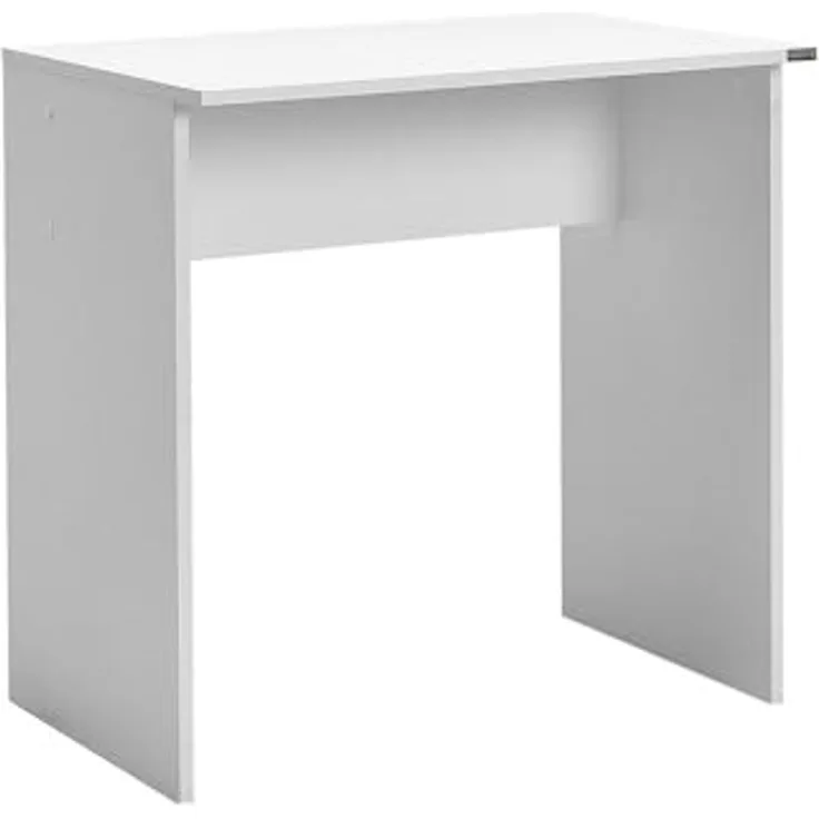 Modern Study Desk, White, 72 x 75 x 52 cm | 100% Melamine Coated Particle Board, 16 mm Thickness | Stylish & Functional for Home Office & Study