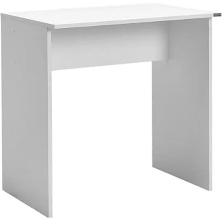 Modern Study Desk, White, 72 x 75 x 52 cm | 100% Melamine Coated Particle Board, 16 mm Thickness | Stylish & Functional for Home Office & Study – Bild 1