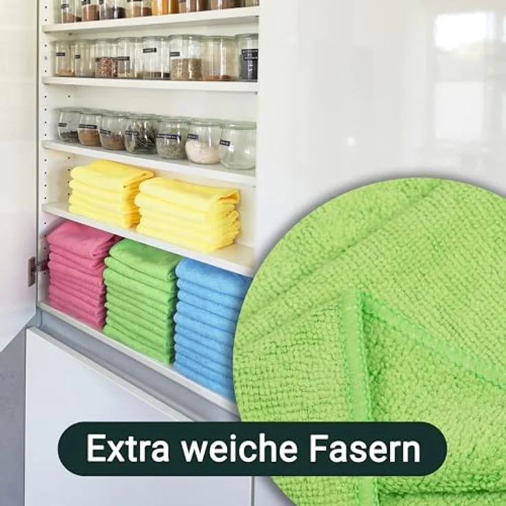 ZOLLNER Geschirrtuch, (Spar-Set, 24-tlg), 32 x 32 cm, 80% Polyester, 20% Polyamid, vom Hotelwäschespezialisten – Bild 7