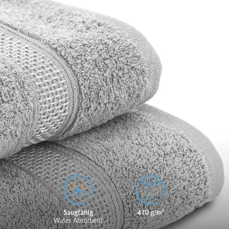 Komfortec Handtuch Set aus 100% Baumwolle, 4 Handtücher 50x100 cm und 4 Badetücher 70x140 cm, Frottee (Packung, 8-St), Duschtücher & Badehandtuch, Weich, Towel, Groß – Bild 3