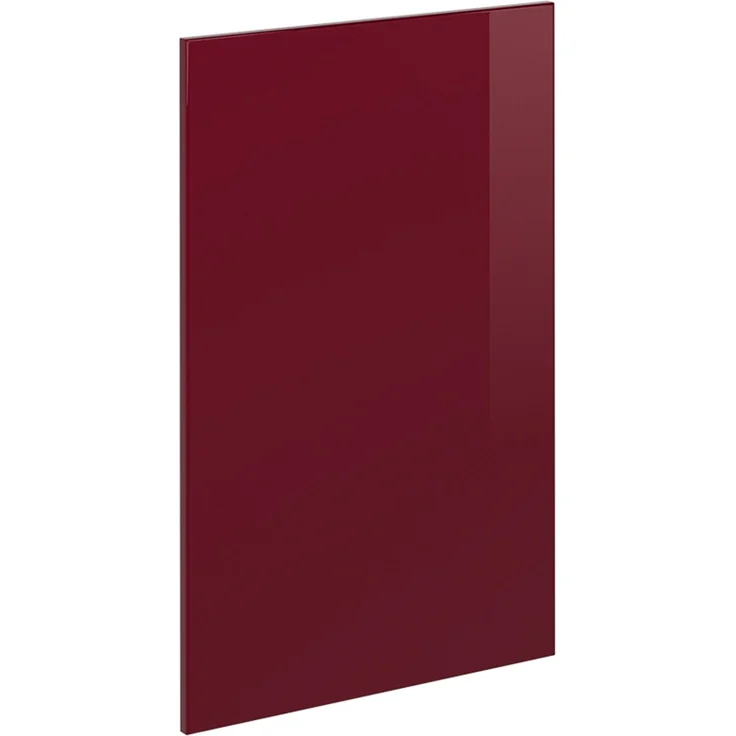 Küchenfront R-Line Rot Hochglanz 39.6 x 71.3 cm Möbelfront für den Eckunterschrank Vicco – Bild 1