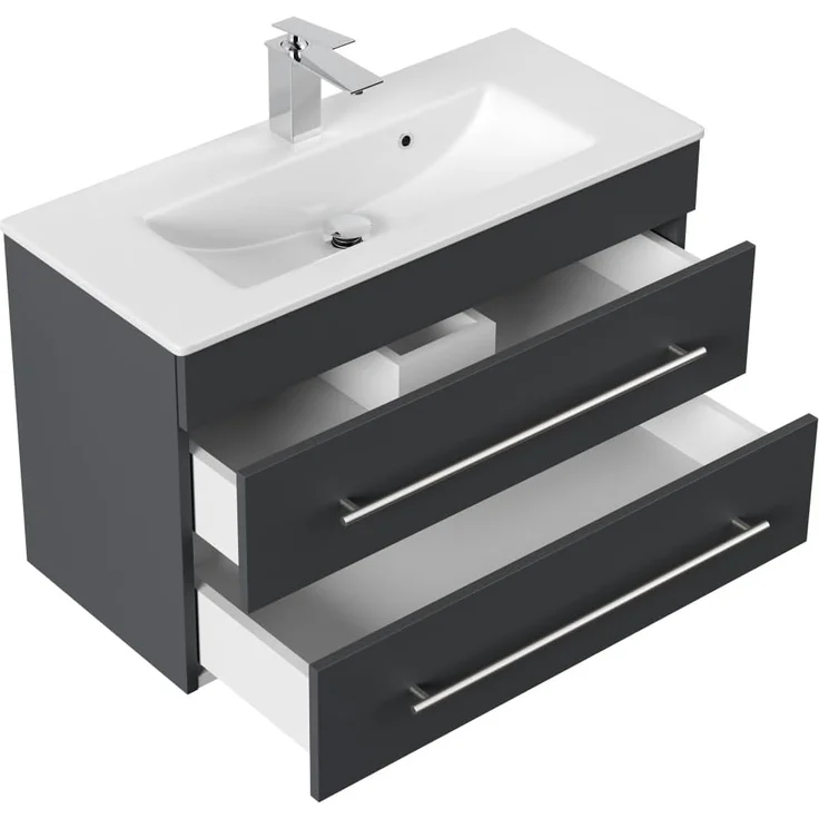 Badmöbel Mars 800 SlimLine SoftClose grafit : Grafit – Bild 5