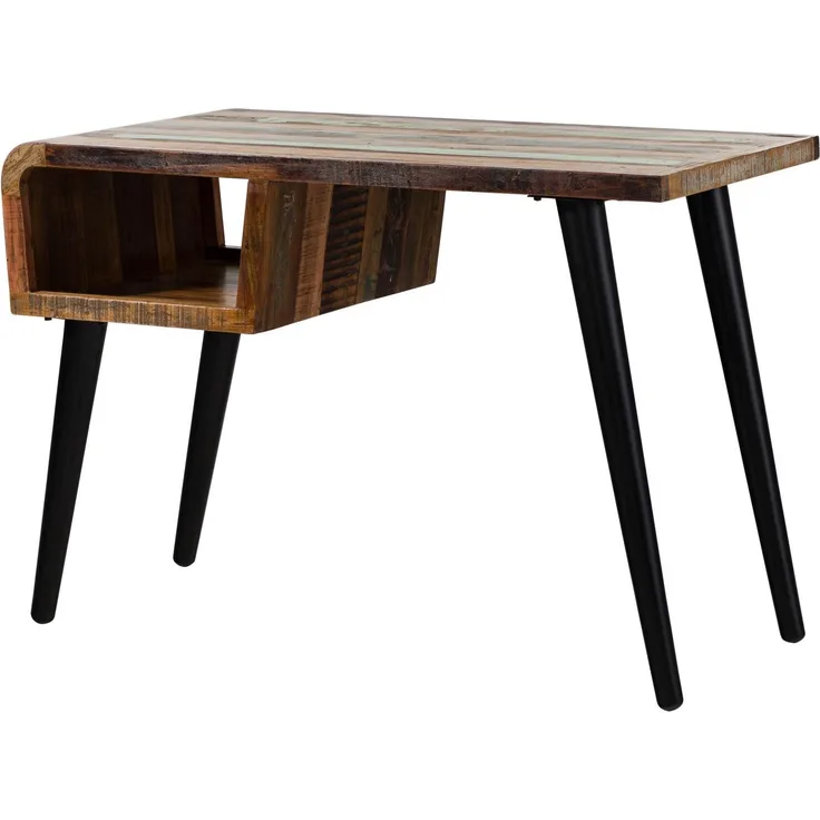 Schreibtisch Altholz 116x59x79 mehrfarbig lackiert SIXTIES #104