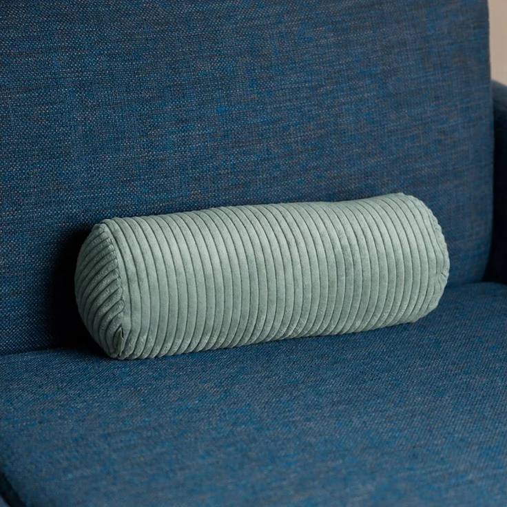 Herlag Nackenrolle Kissenrolle Sofarolle ELLA, Klein 40x15cm, Salbei, Wohnzimmer, Knierolle – Bild 2