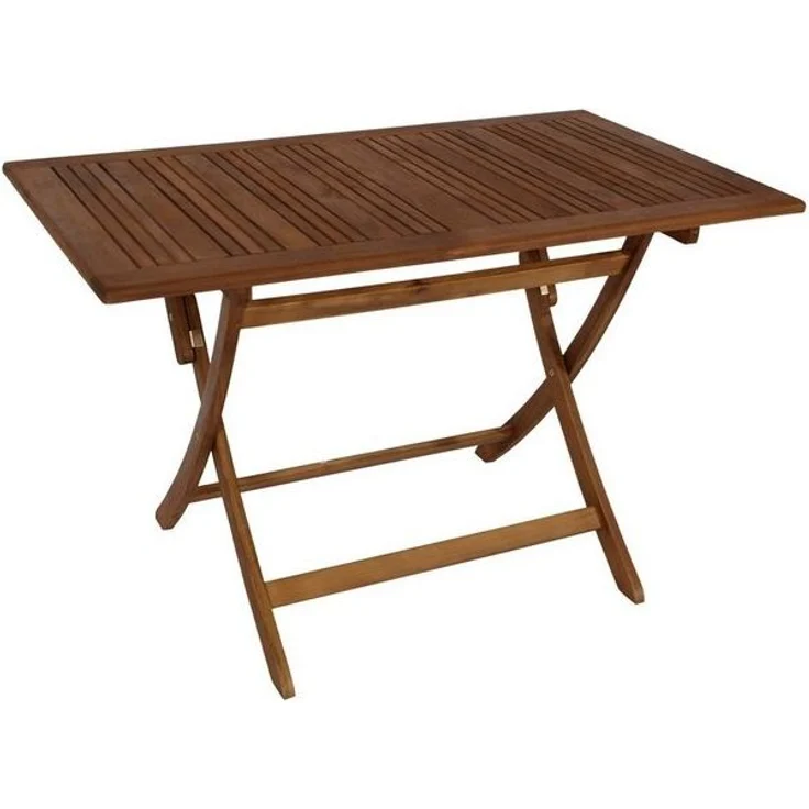 TPFGarden Gartentisch Menorca (120x70 cm Holz (aus Akazienholz), 1-St, Robuster Garten Holztisch Outdoor Garten-Esstisch), Holz Klapptisch - Rechteckig - klappbar - Hochwertige Verarbeitung – Bild 4