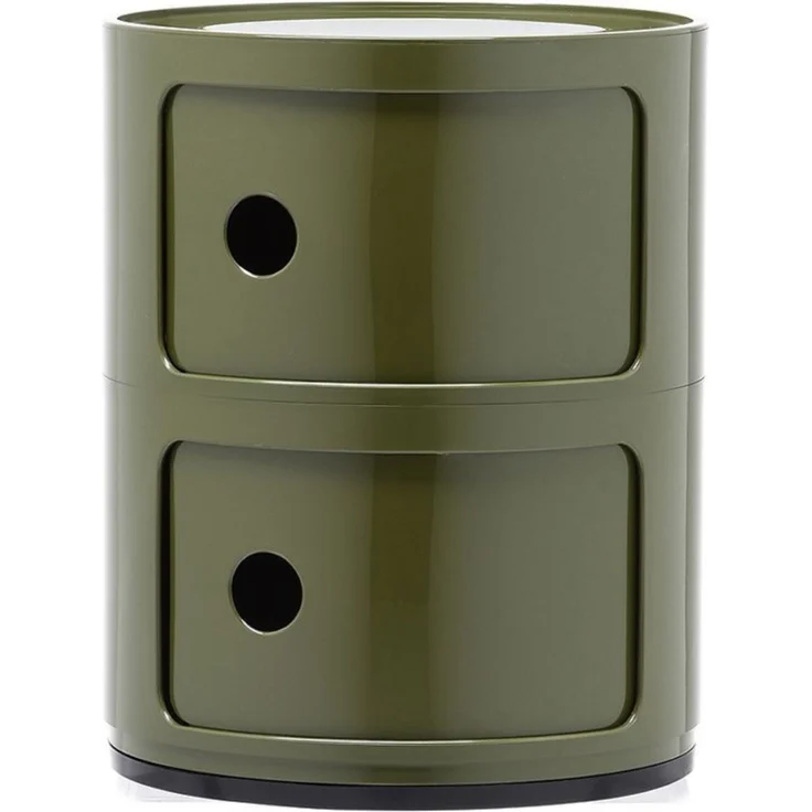 Kartell Componibili, 2 Elements, Grün, Runde Basis – Bild 1