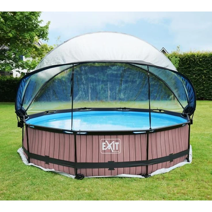 Exit Aufstellpool Framepool | Braun | 360x76 cm – Bild 4