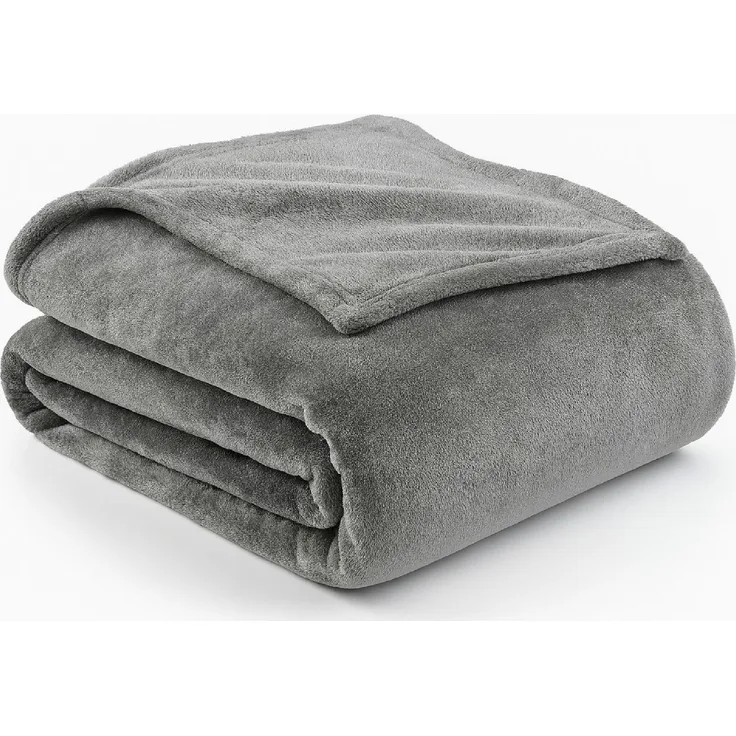 Julido Kuschlig weiche Kuscheldecke 150x200cm Wohndecke Tagesdecke Anthrazit