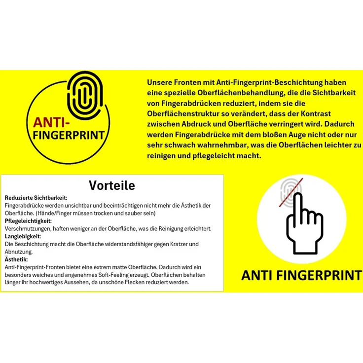 Küchen Hängeschrank 80 cm ARIA Aquamarin ultra matt + Eiche Artisan matt, hochwertige Fronten mit Anti Fingerprint Beschichtung Küchenzeile Küchenblock – Bild 2