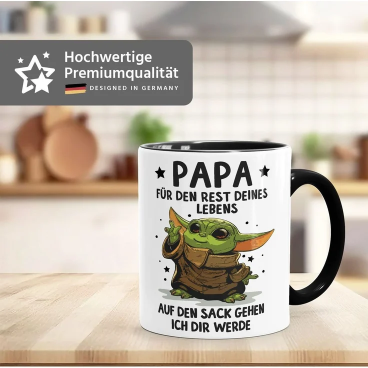 MoonWorks Tasse Tasse Geschenk Papa Sprüche Geschenkidee Vatertag Lustig Motiv, Keramik – Bild 2