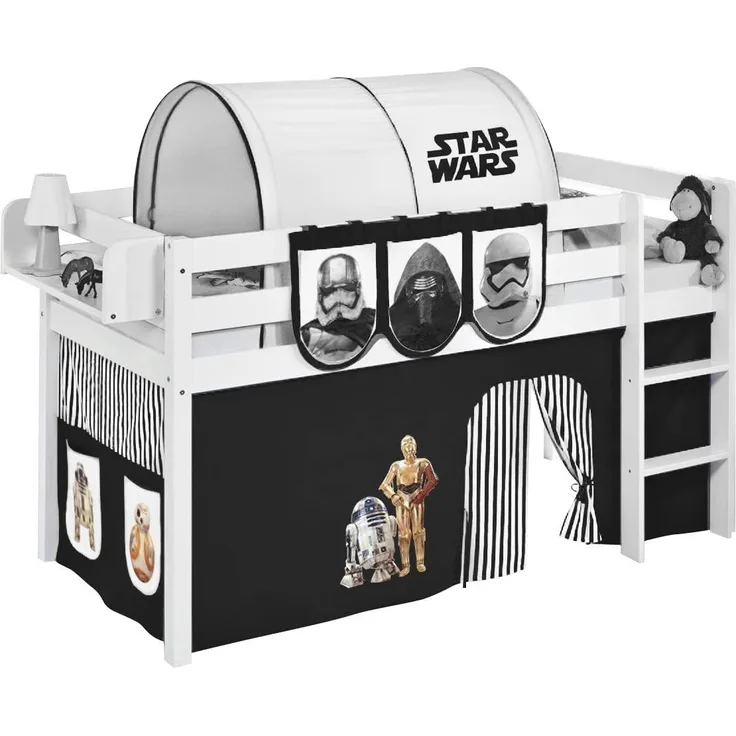 Lilokids 'Star Wars' Vorhang Schwarz - für Hochbett, Spielbett und Etagenbett