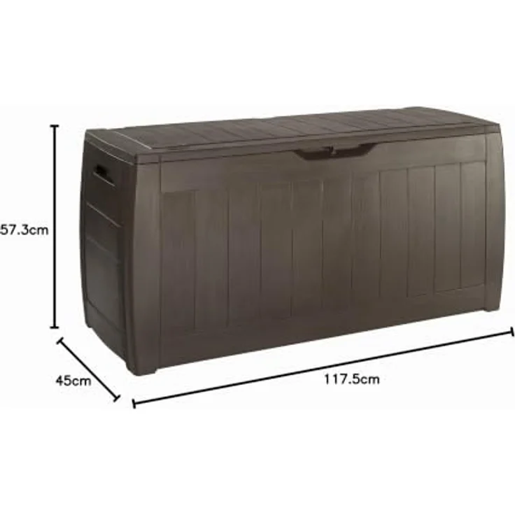 Keter Gartenbox Hollywood, Aufbewahrungsbox mit 270l Fassungsvermögen, wetterfest und UV-beständig – Bild 8
