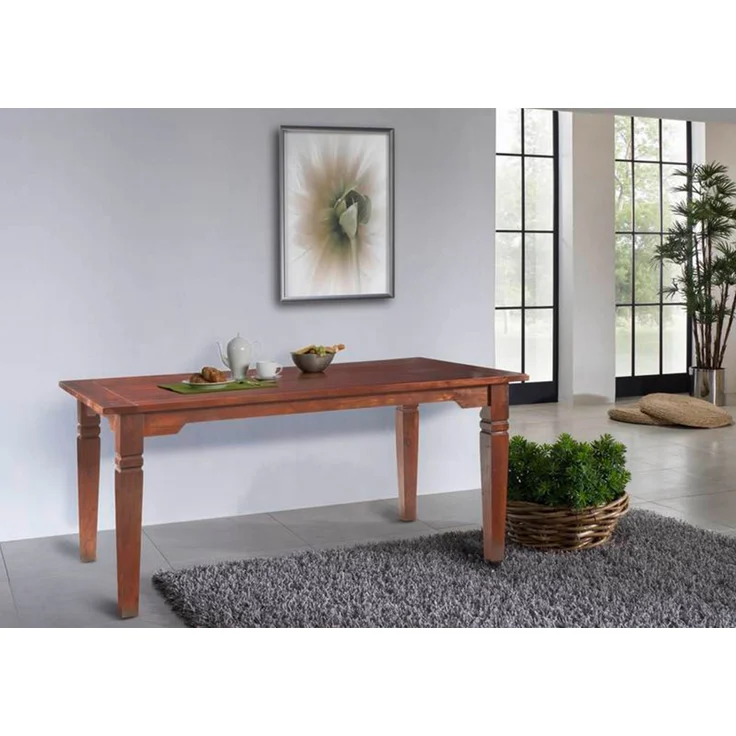 Esstisch mit Ansteckplatten Akazie 180-220/260x90x76 nougat lackiert OXFORD #121 – Bild 7