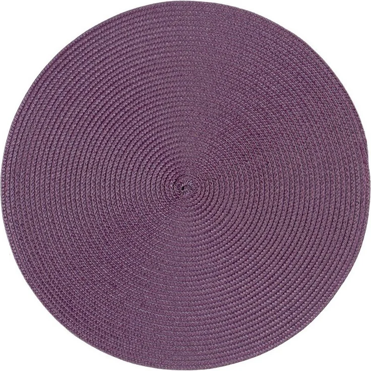 Haus und Deko Platzset Platzset rund ca. 35 cm Ø abwaschbar Bast Optik Tischset Platzdeckche, (1-St) – Bild 2