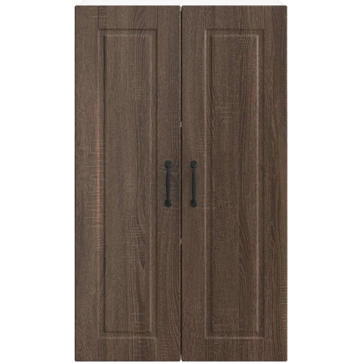 vidaXL Wandschrank PORTO Braun Eichen-Optik 60 x 31 x 100 cm 885492 – Bild 6