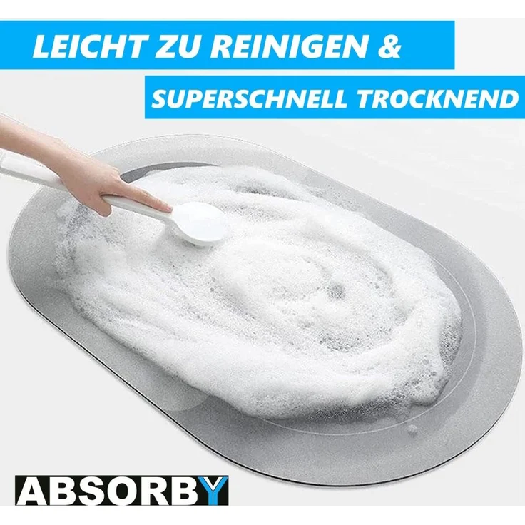 MAVURA Duschmatte ABSORBY Super absorbierende Badematte Bodenmatte Duschvorleger, Badvorleger Badezimmer Badteppich Duschvorlage rutschfest – Bild 6