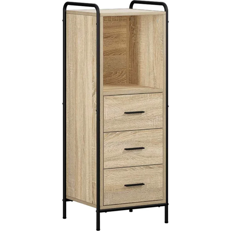 vidaXL Badezimmerschrank-Set 3 stk. Sonoma-Eiche 40 x 36 x 109,5 cm 3444526 – Bild 5