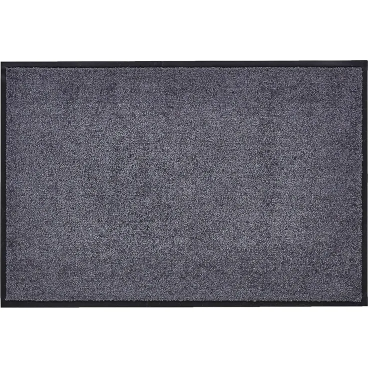 Andiamo 'Super Wash & Clean' Fußmatte, Made in Belgium, rechteckig, Höhe: 7 mm, rutschhemmend, waschbar, Grau, 90x120 cm (Rechteckig)